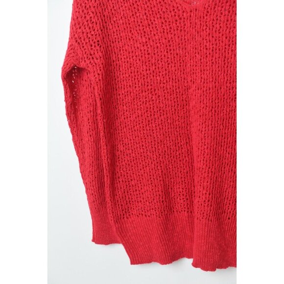Torrid Red Cable Loose Knit Warm Cozy Sweater Pullover Sz 1 14-16 NEW - Picture 6 of 15